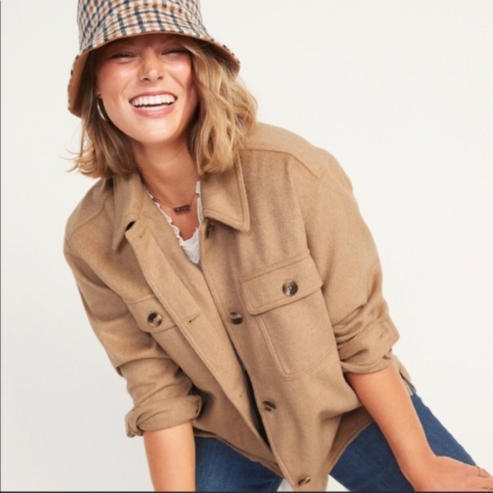 Old Navy, soft-brushed utility shacket